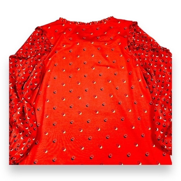 Anthropologie MAEVE Jacquin Lace Sleeve Top - Picture 10 of 13